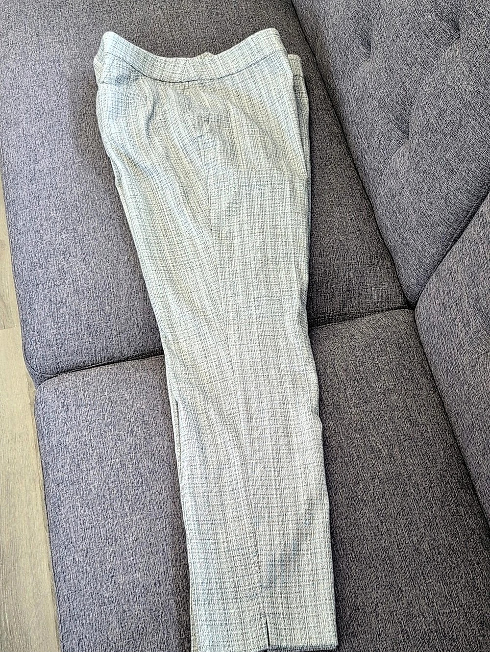 Talbots Lightweight Tweed Slim Ankle Pants Gray Size 4